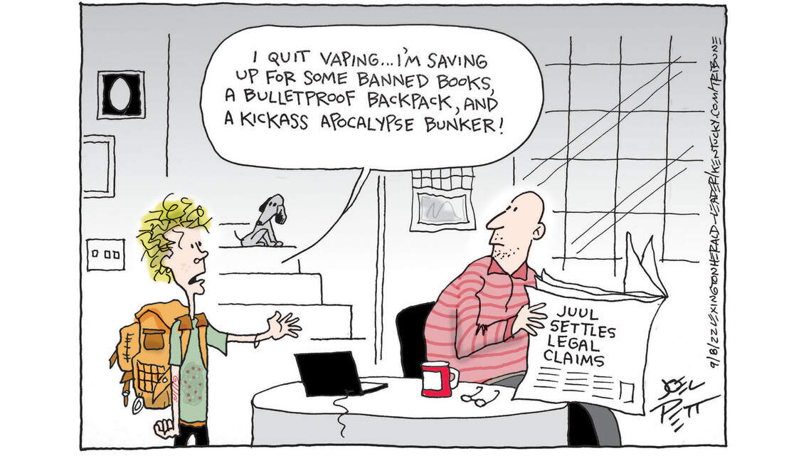 Joel Pett: Quit vaping, start prepping