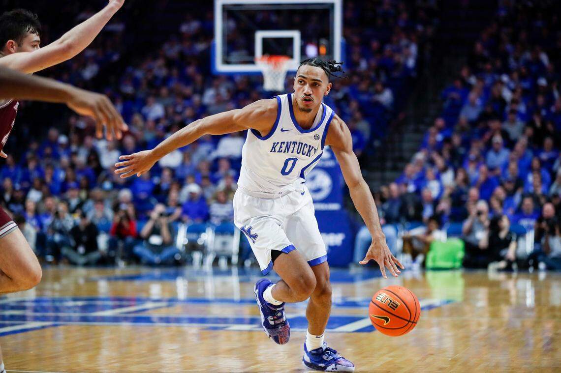 Jacob Toppin is averaging 10.5 points, 6.5 rebounds and 1.7 assists per game for Kentucky this season.