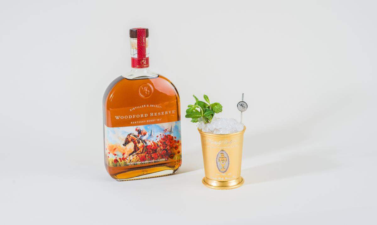 This year’s $5,000 Woodford Reserve Mint Julep honors the three fillies who have conquered the Kentucky Derby.