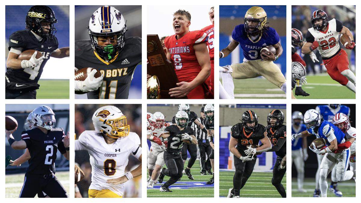 The Herald-Leader’s 2025 Class of the Commonwealth includes, clockwise from top left, Boyle County’s Ji’Dyn Smith-Hisel, Franklin County’s Delano Collins, Christian Academy-Louisville’s Jackson Settle, Bowling Green’s Trevy Barber, Owensboro’s Evan Hampton, Lexington Christian’s Tyler King, Ryle’s Jacob Savage, Owensboro Catholic’s Miles Edge, Cooper’s Cam O’Hara, and Pulaski County’s Zakary Anderson.