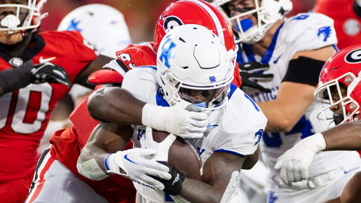 Final statistics from No. 20 Kentucky football’s 51-13 loss at No. 1 Georgia