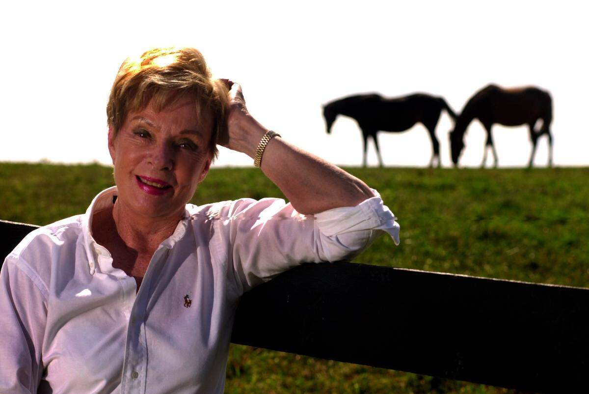 Alice Chandler is the owner of Mill Ridge Farm, Lexington, Ky., Thursday, September 7, 2000. Her family line, which can be traced back to the days of Daniel Boone, has been in the horse business since the 1800’s.