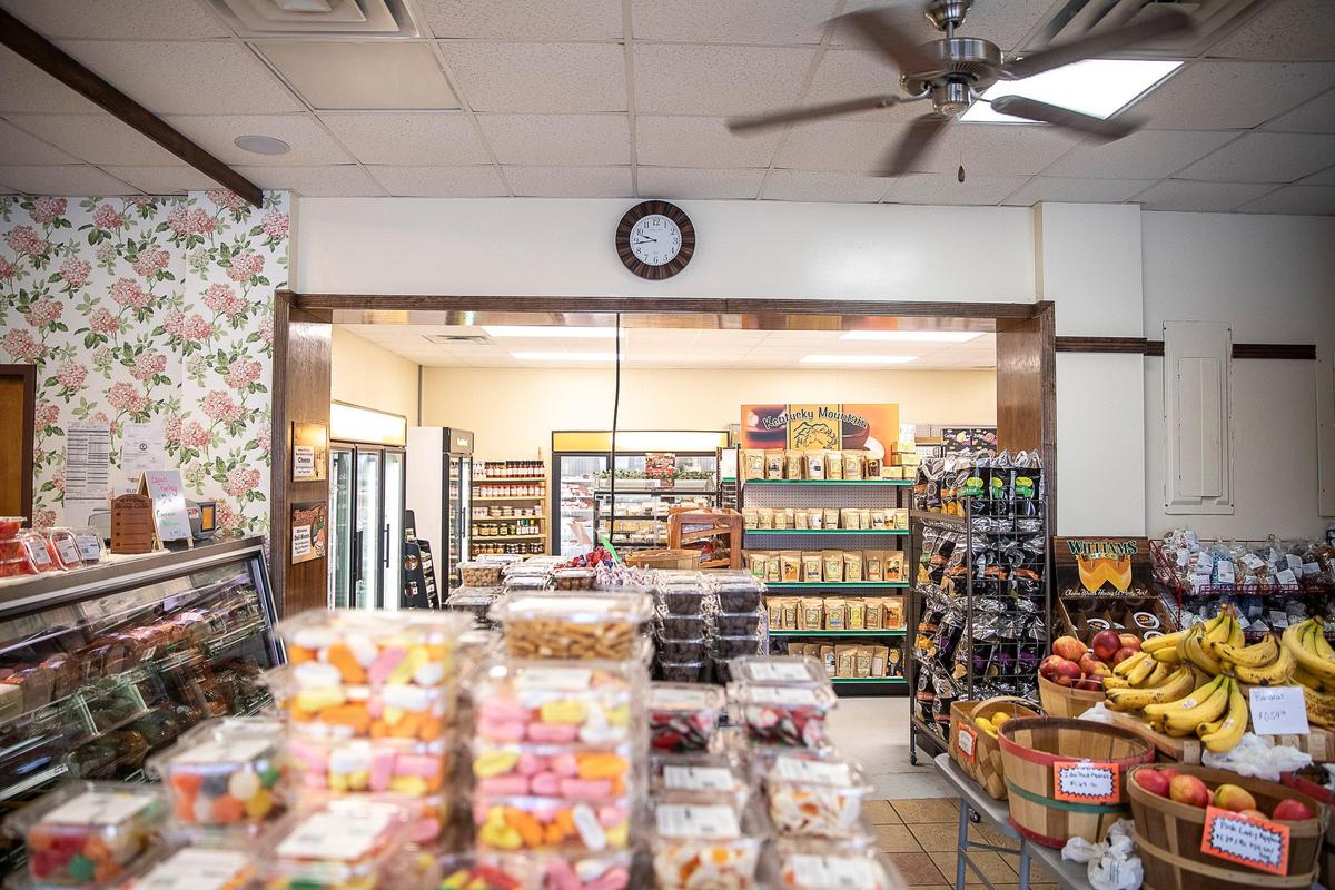 The shop has seasonal produce as well as breads, pies, cookies and fudge.