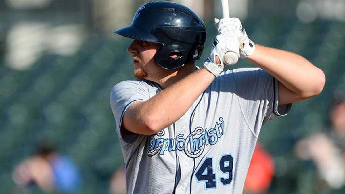 Houston Astros prospect AJ Reed led all of minor league baseball with 34 home runs and 127 RBI. (MiLB.com photo)