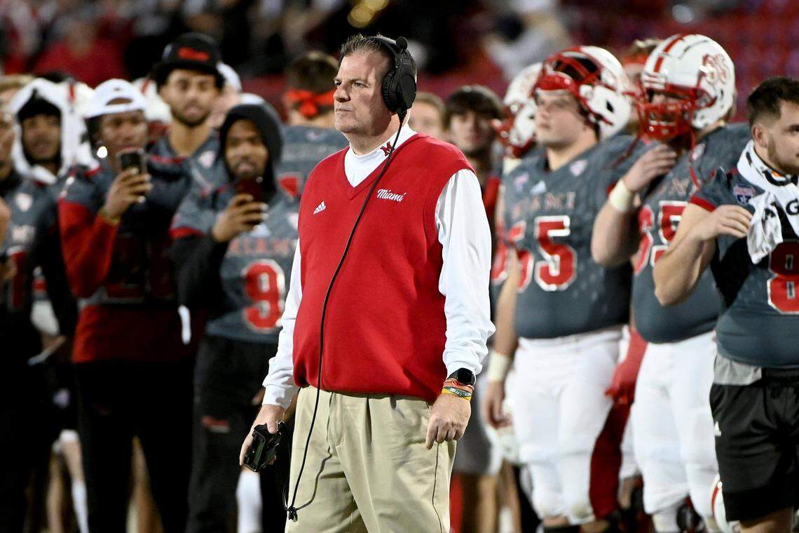 Miami (Ohio) Coach Chuck Martin has led the RedHawks to three straight winning seasons.