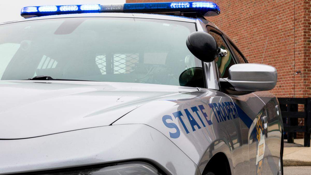 Kentucky State Police cruiser vehicle.