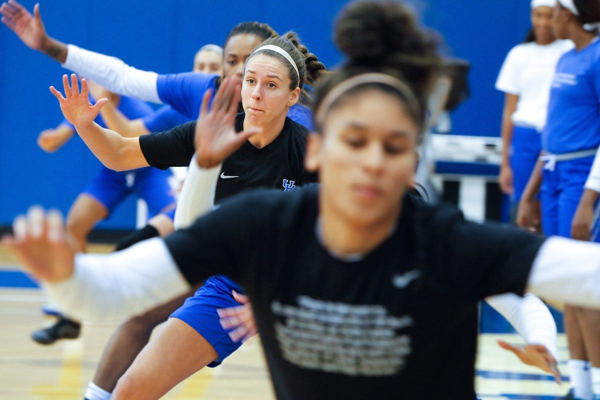 Kentucky freshman Blair Green welcomes UK Coach Matthew Mitchell’s intention of returning the Wildcats to a full-court-pressing style of game. “I like to get up and down the floor,” Green says.