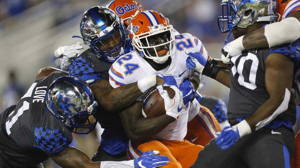 Kentucky couldn’t stop Mark Thompson and his Florida Gators last season in Lexington. Thompson is gone, but his former team brings back a number of starters and a No. 25 ranking into its game with the Cats in Gainesville, Fla., on Saturday.