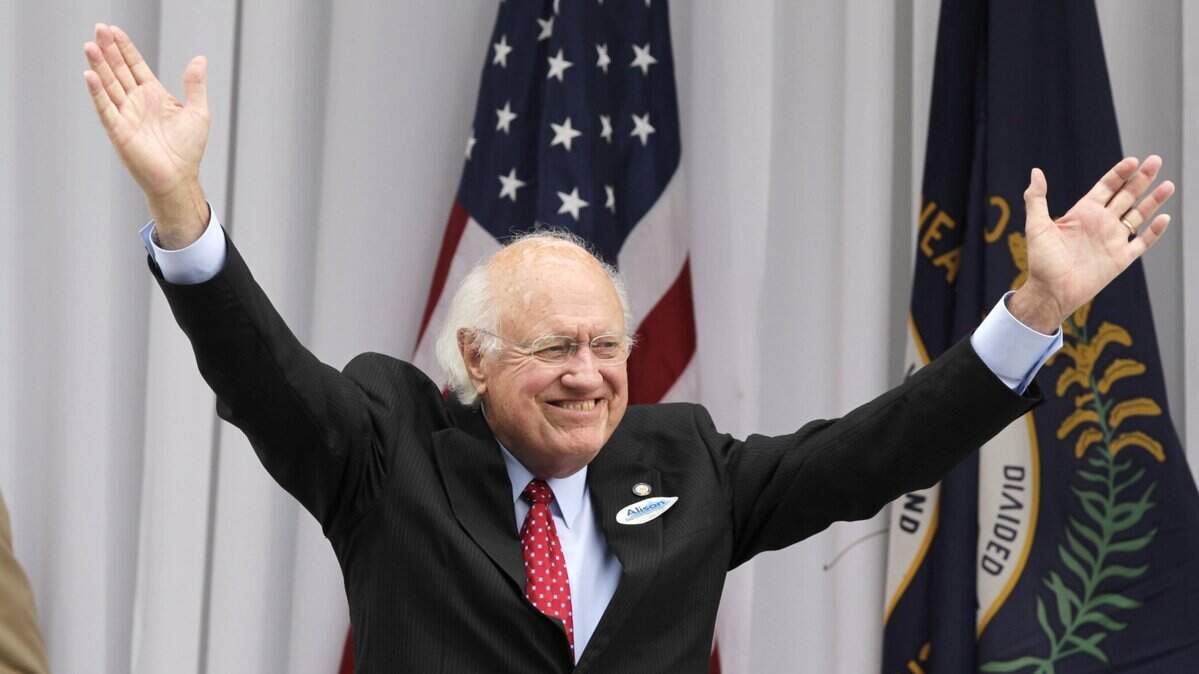 Julian Carroll, who was Kentucky’s governor from December 1974 to December 1979, campaigns in Lexington for Alison Lundergan Grimes during her U.S. Senate campaign against Mitch McConnell in 2013.