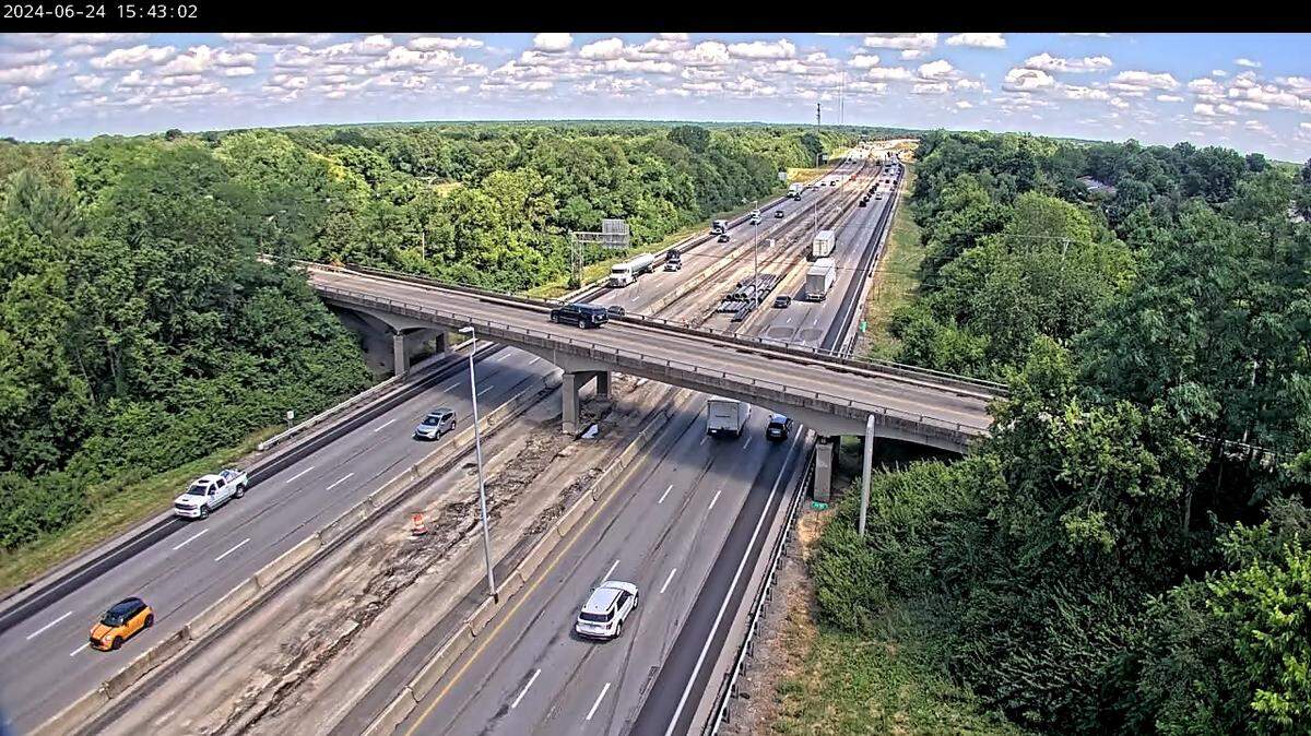 Traffic returned to normal just before 4 p.m. at the Bryan Station overpass on I-75 in Lexington after the interstate was closed for hours on Monday.