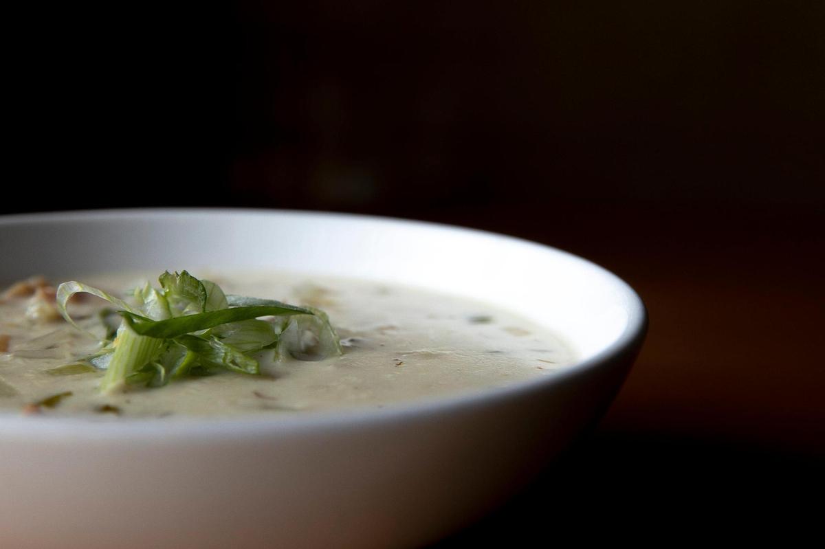 Smithtown Seafood’s Nor’easter Chowder is a frothy concoction of chopped clams, potatoes, onions, bacon, cream and herbs. March 18, 2021