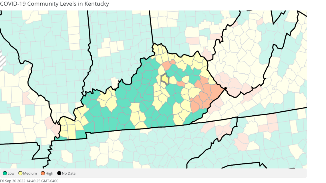 Kentucky sees 4 weeks of improving COVID-19 metrics. These 11 counties remain at high