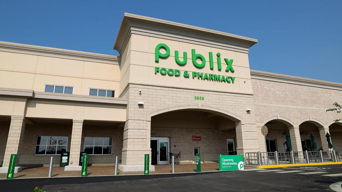 The new Publix grocery store, Tuesday, June 3, 2025 at 3855 Fountainblue Lane in the Fountains of Palomar shopping center at the intersection of Harrodsburg Road and Man o’ War Boulevard in Lexington, Ky.  Lexington’s first Publix location opened at Citation Point in March 2025.