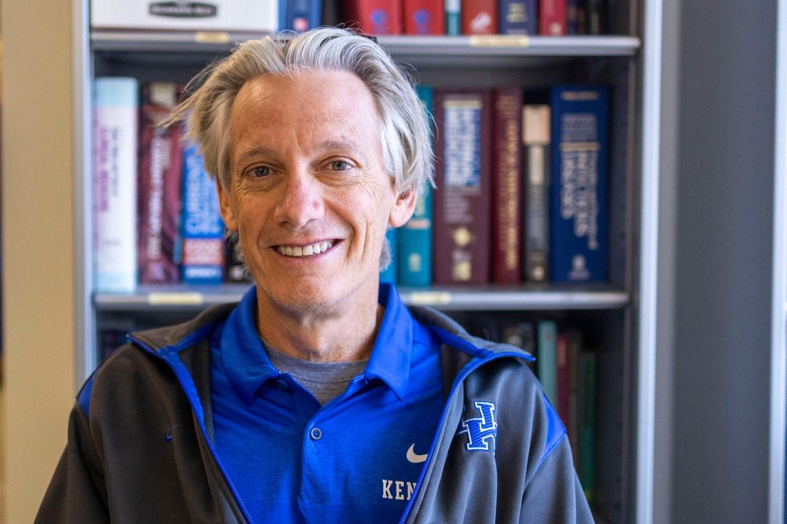 Dr. Scott Black the clinical director of the University of Kentucky poses for a portrait Tuesday, Aug. 13, 2024, at the Kentucky Clinic in Lexington, Kentucky.