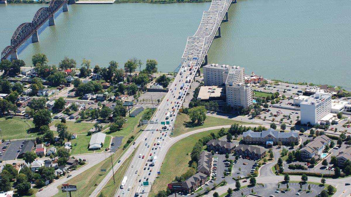 John F Kennedy Bridge in Louisville KY