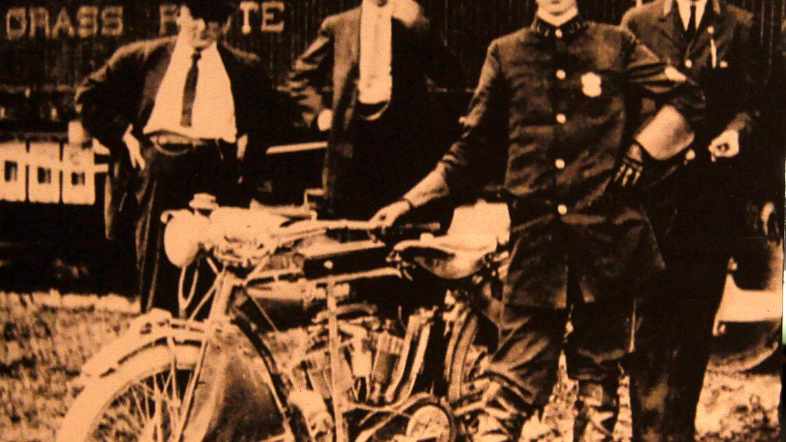 Photo of Patrolman Piercy before he left the force, as part of the  Prohibition exhibit at the Lexington History Museum on Thursday October 6, 2011  in Lexington, Ky.