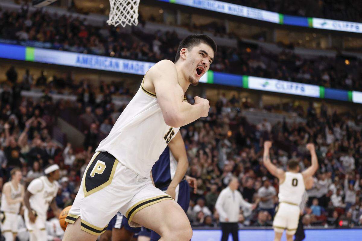 Zach Edey led Purdue to the Big Ten Tournament championship last season, but then the Boilermakers were knocked out of the NCAA Tournament by Fairleigh Dickinson.