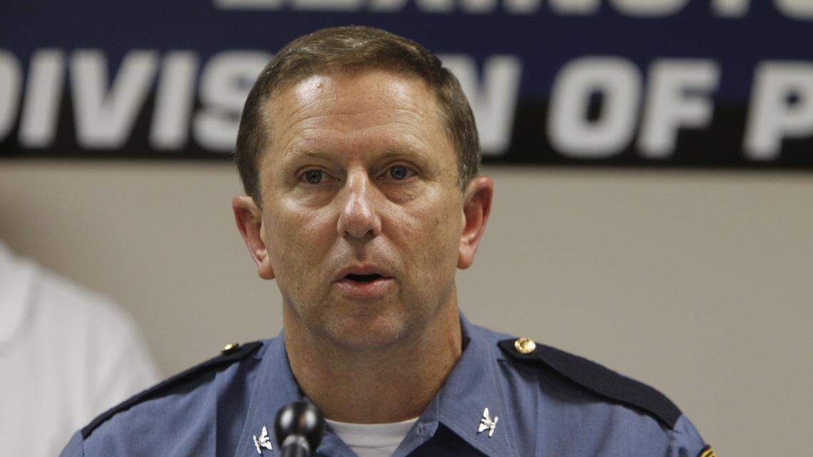 Police Chief Ronnie Bastin spoke at a news conference on Thursday, June 17, 2010 at Division of Police headquarters in Lexington, Ky.  The media was briefed by Police Chief Ronnie Bastin and others who have taken part in the review of The Division of Police response to the incident at 1486 Meadowthorpe Drive on June 9, 2010, where Umi Southworth was presumed dead by police but was actually alive.  She later died.   Photo by David Perry | Staff
