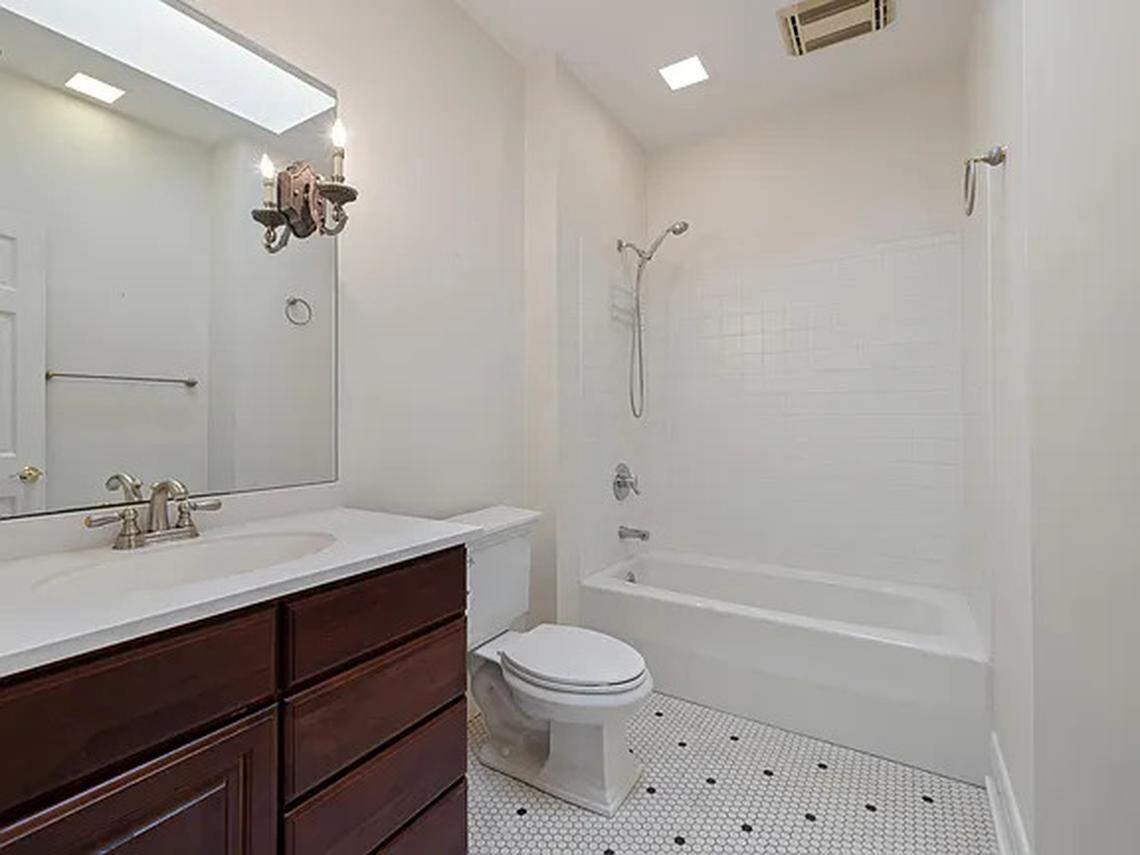 A view of a bathroom at 220 Market Street.