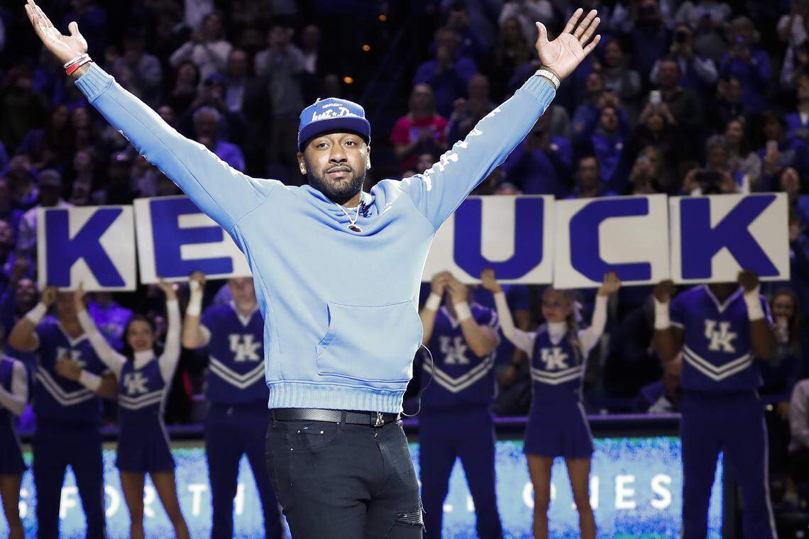 John Wall did “The Y" during Kentucky’s 65-59 win over Florida at Rupp Arena on Feb. 22, 2020. 
