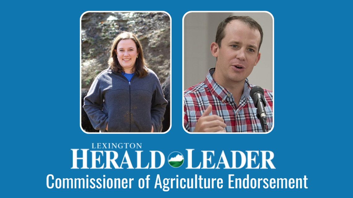 The Herald-Leader endorses Democrat Sierra Enlow (left) over Republican Jonathan Shell in the race for Kentucky Commissioner of Agriculture in the Nov. 7, 2023, general election.