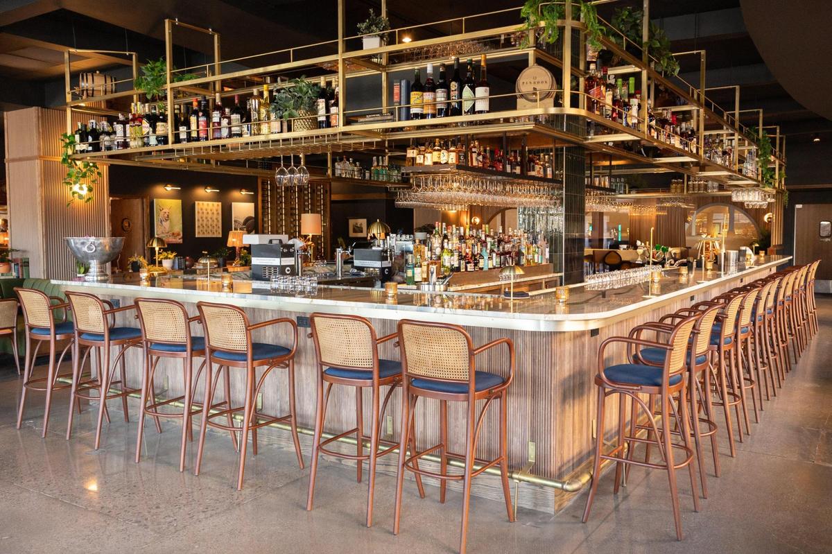 The focal point of Mileta, a contemporary Italian inspired restaurant located at Fayette Mall, is the bar which has a quartzite top.