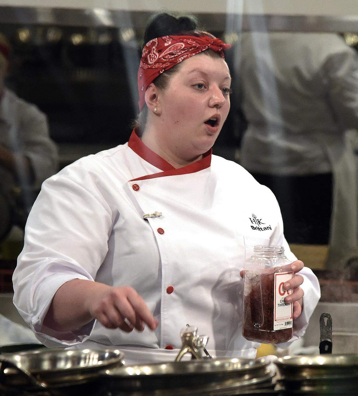 Contestant Brittani Ratcliff in the “Shrimply Spectacular” episode of “Hell’s Kitchen,” airing 8 p.m. Jan. 14 on Fox.