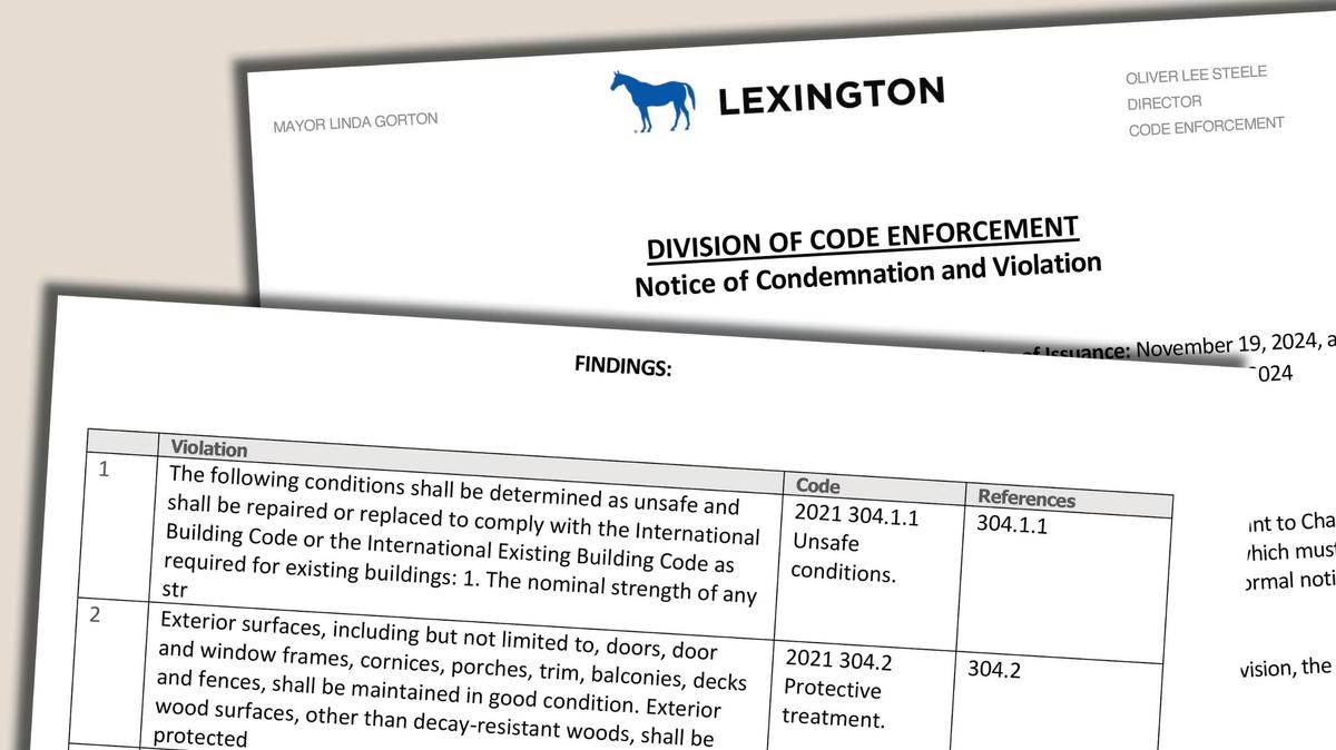 Lexington code enforcement officials submitted 11 findings for shutting down the Hamburg Steak ‘n Shake restaurant after a vehicle crashed through the drive-thru.