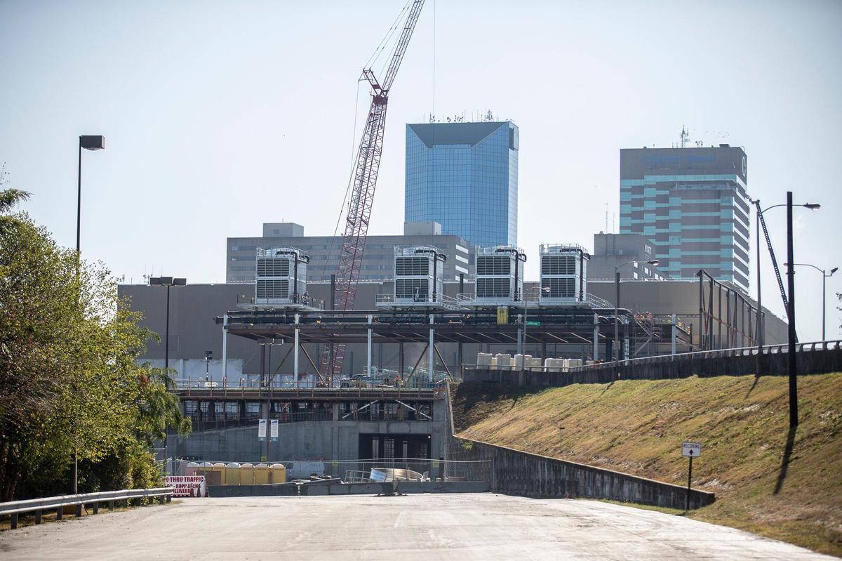 Construction continued Tuesday on a $241 million renovation of Rupp Arena and the Lexington Convention Center. When the project is complete in late 2021, Rupp Arena will have a new exterior in addition to upper-level chair-back seating and new club areas for basketball fans to enjoy.