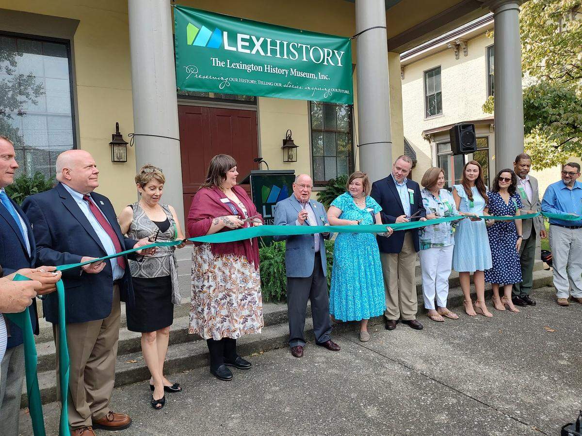 The Lexington History Museum, or LexHistory, reopened in a new space at the Thomas Hunt Morgan House Saturday, more than a decade after it was displaced from the Old Fayette County Courthouse.