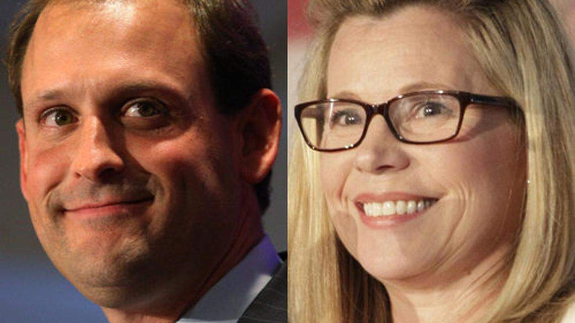 Andy Barr, left, and Elisabeth Jensen