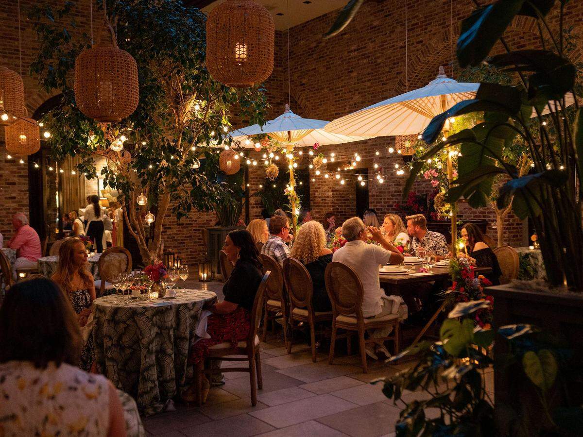 Each Omage dinner at Apiary features a different cuisine and atmosphere, such as this one for the West Indies.