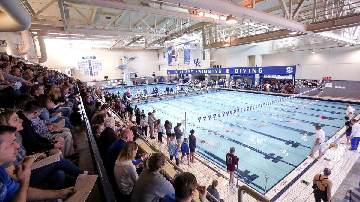 The University of Kentucky’s Lancaster Aquatic Center is hosting the KHSAA State Swimming and Diving Championships for the first time since 2006 this weekend. Action began with boys’ and girls’ diving on Thursday. Girls’ swimming events take center stage Friday, with the boys’ swimmers going Saturday.