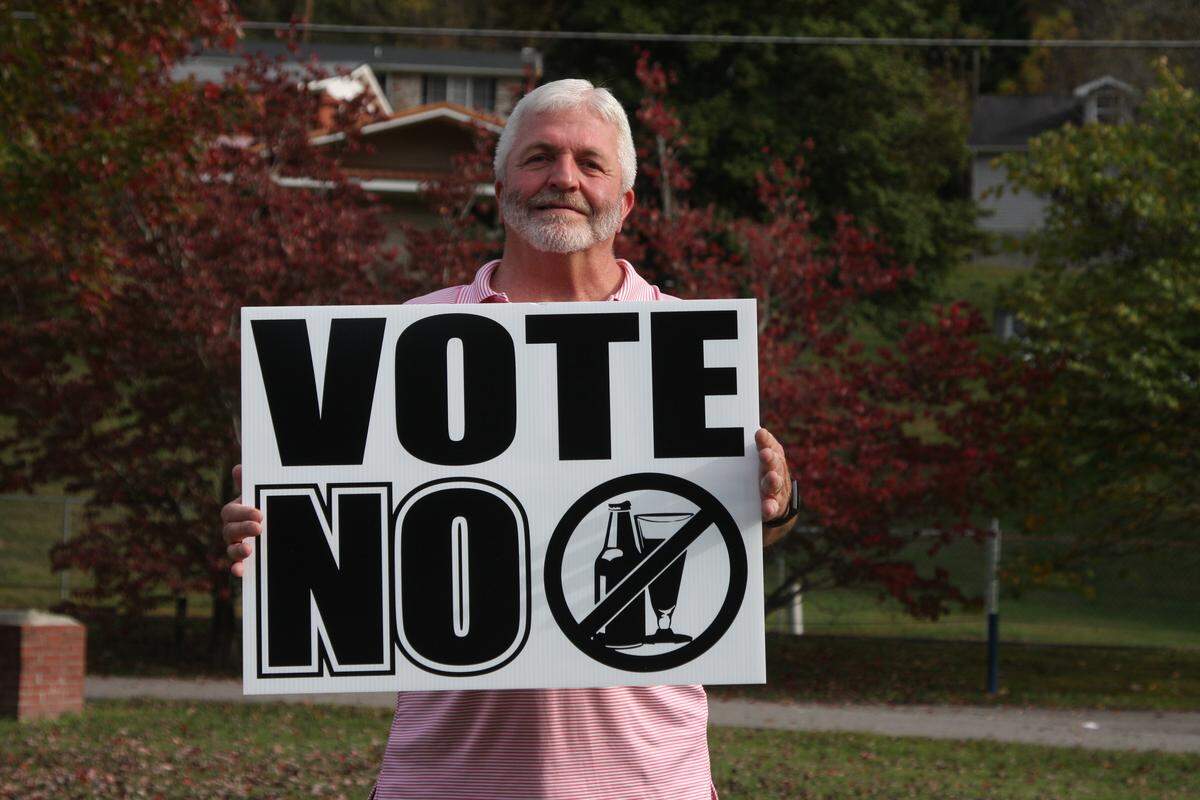 Elkhorn City Mayor Mike Taylor has campaigned against the sale of alcohol. The city will vote whether to overturn its decades-long ‘dry’ policy Nov. 5.
