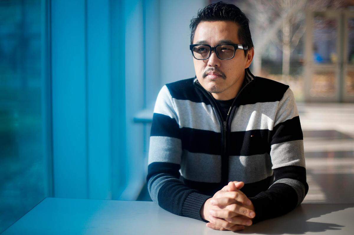 Dan Wu, of Lexington, Ky., owner of Atomic Ramen located inside The 90 dining hall at the University of Kentucky in Lexington, Friday, Feb. 5, 2021. Wu immigrated to the States from China with his family as a child and says he has had number of hurdles to overcome owning and running a small business in Lexington.