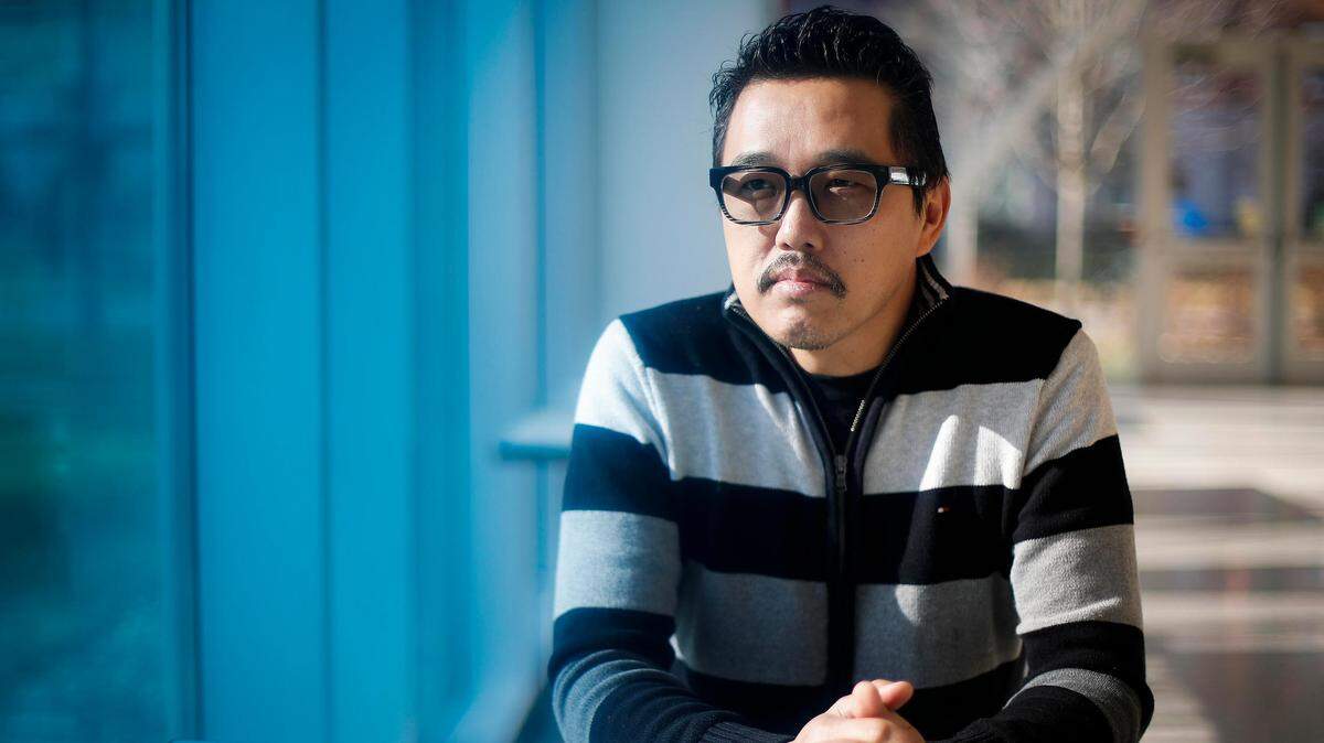 Dan Wu, of Lexington, Ky., owner of Atomic Ramen located inside The 90 dining hall at the University of Kentucky in Lexington, Friday, Feb. 5, 2021. Wu immigrated to the States from China with his family as a child.