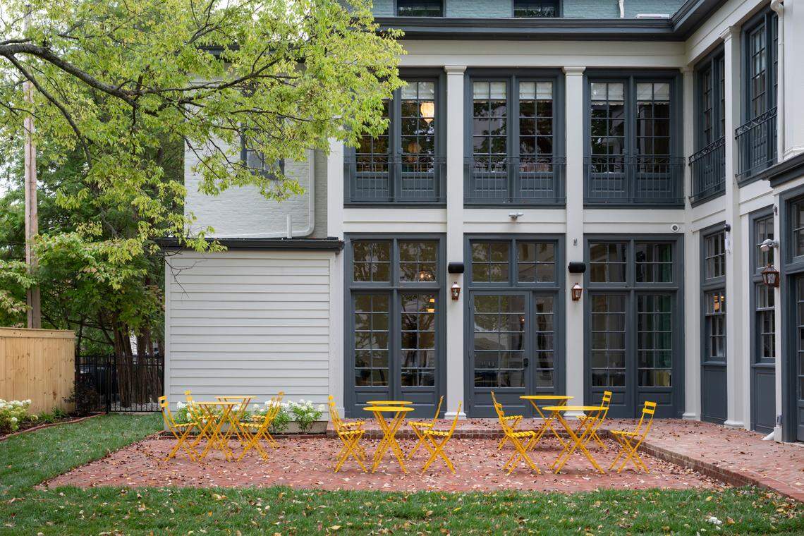 The Ashbrook has indoor and outdoor seating for its restaurant.