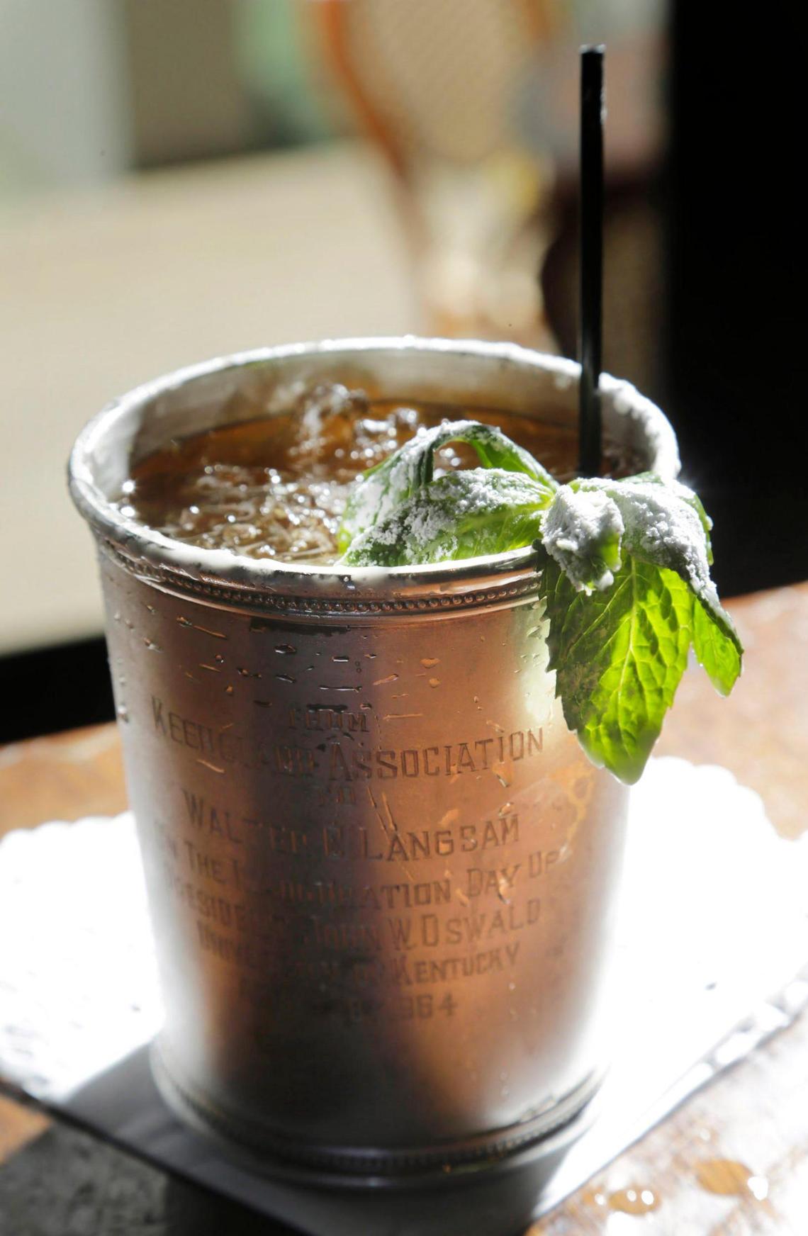 A mint julep is a traditional Kentucky Derby drink.