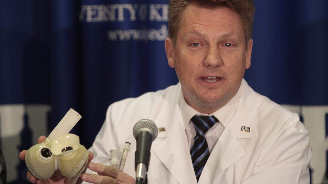Dr. Mark Plunkett, a cardiothoracic surgeon who came to UK from the UCLA medical center in 2007, resigned from UK effective Aug. 14, 2013, and accepted a job at the University of Florida.  Photo by Pablo Alcala | 2012 Staff file photo