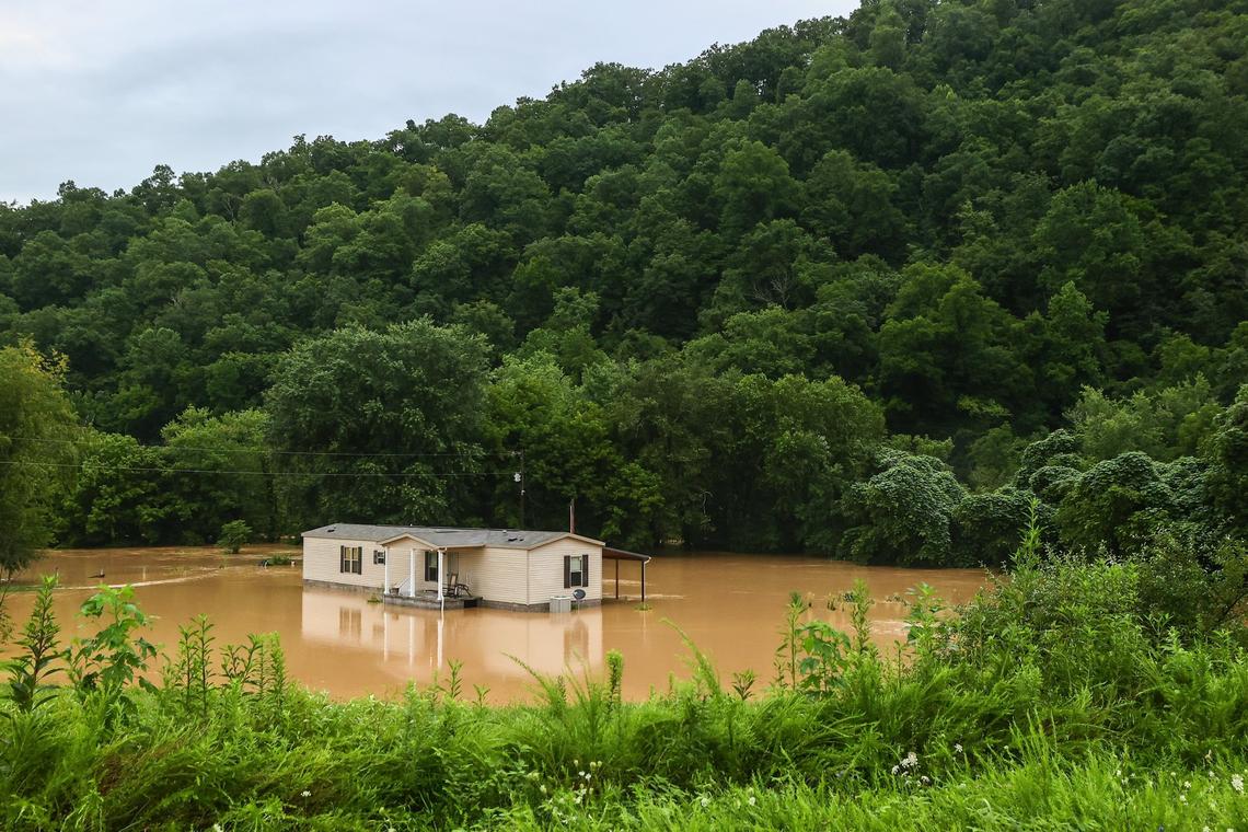 Parts of Eastern Kentucky experienced flash floods early July 28, 2022, following overnight rainfall.