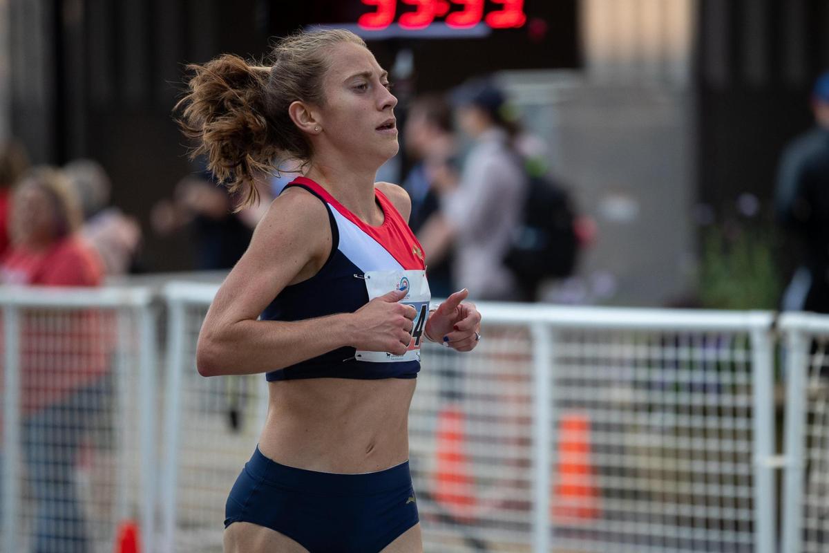 Former UK standout Katy Kunc won the women’s division of the Bluegrass 10,000 on Saturday. She competed in the race for the first time since 2018, when she also won.