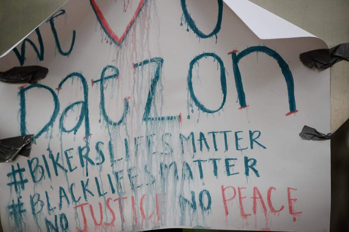Friends and family gathered and marched along Richmond Road for Daezon Morgan, who was killed on his motorcycle after being hit by an alleged drunk driver. The protest shut down part of Richmond Road Tuesday evening.
