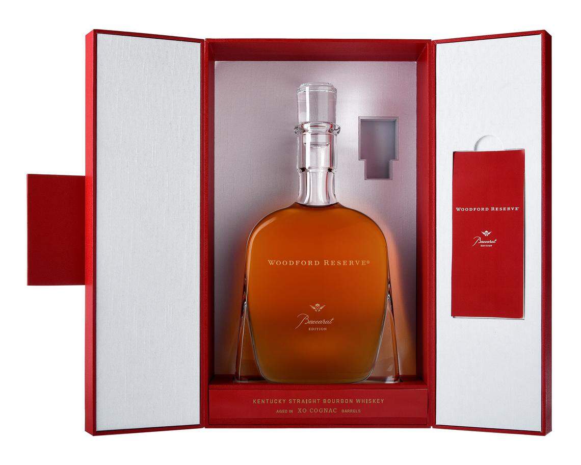 The Woodford Reserve Baccarat Edition is a special version of the Kentucky bourbon, aged an extra three years in XO cognac casks, before being bottled in a Baccarat crystal decanter. 