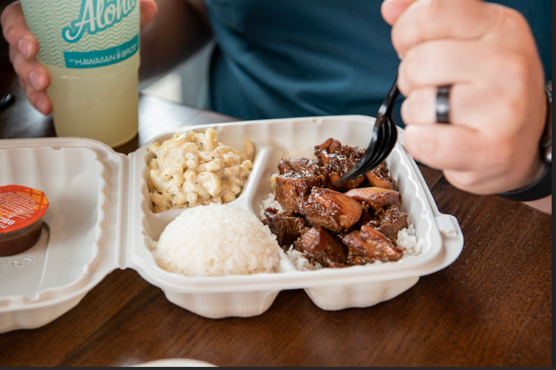 Hawaiian Bros Island Grill marinates its Huli Huli Chicken with teriyaki flavor before grilling it. The chain restaurant has a streamlined menu featuring chicken or pork glazed with sweet, savory or spicy sauces.