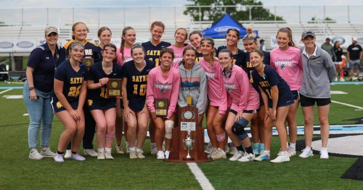 Sayre girls lacrosse finished the 2025 season with an overall record of 17-5 and a KHSAA state runner-up trophy.