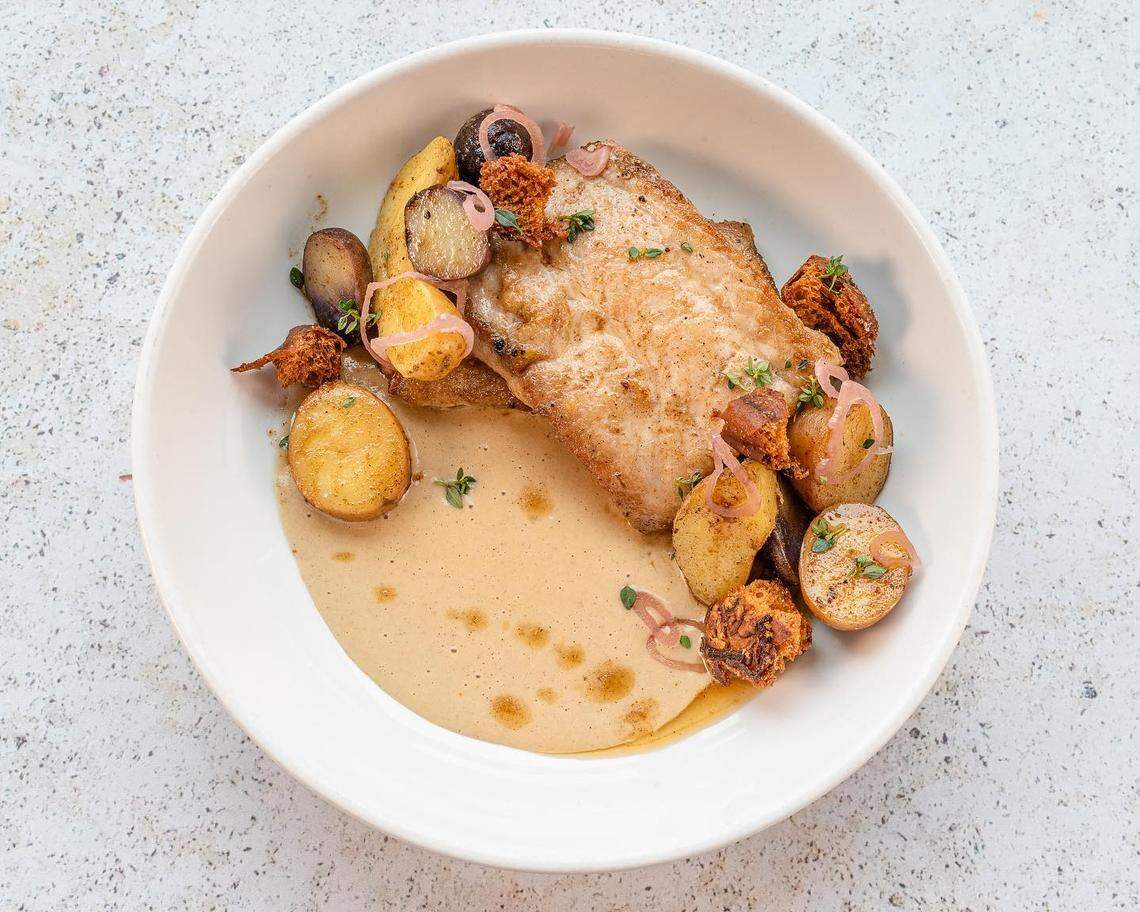 The Asian carp at Freight House, chef Sara Bradley’s restaurant in Paducah, is a menu favorite.