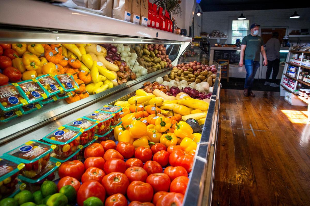 A variety of produce is available at Wilson’s Grocery.