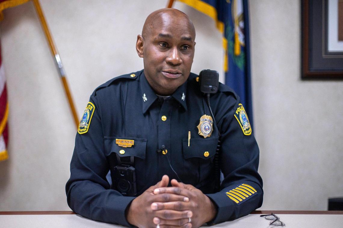Lexington Police Chief Lawrence Weathers is photographed at the department’s headquarters in downtown Lexington, Ky., on Monday, Dec. 11, 2023.
