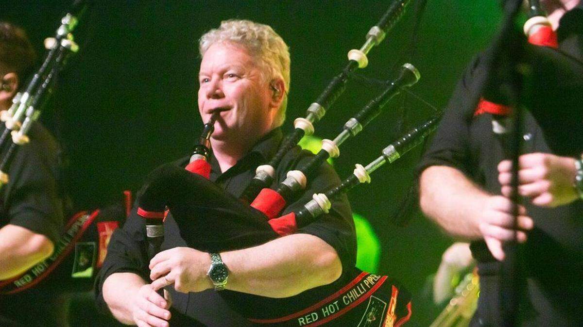 Willie Armstsrong, the leader of the Red Hot Chilli Pipers, said the group’s “bagrock” works because it is a blend of bagpipes and rock music.