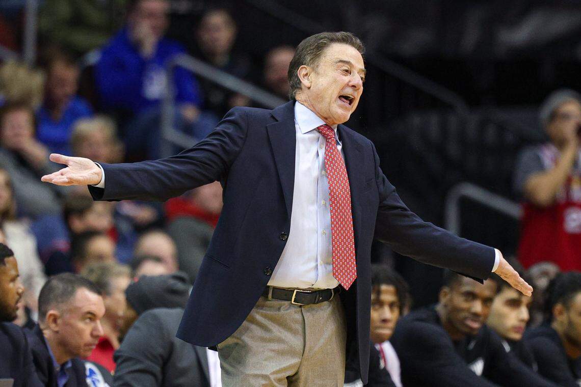 St. John’s head coach Rick Pitino reacts during the first half against Seton Hall on Jan. 18. The Red Storm are ranked 20th in this week’s AP Top 25.